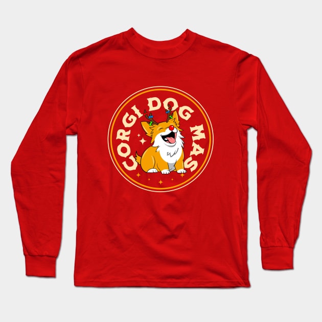 Corgi Dogmas not Merry Christmas Long Sleeve T-Shirt by Nine Tailed Cat